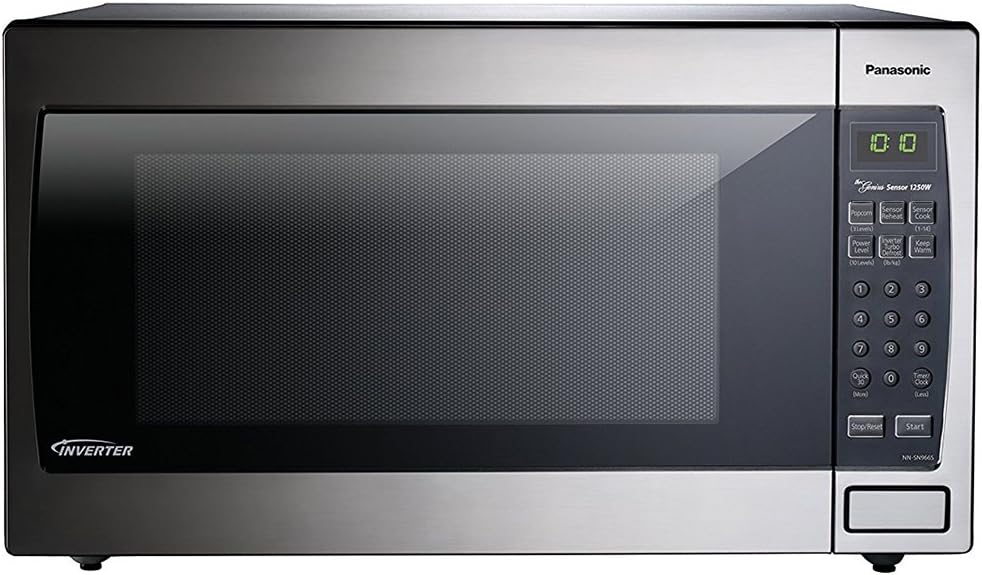 Panasonic Microwave Oven NN-SN966S Stainless Steel Countertop/Built-In with Inverter Technology and Genius Sensor