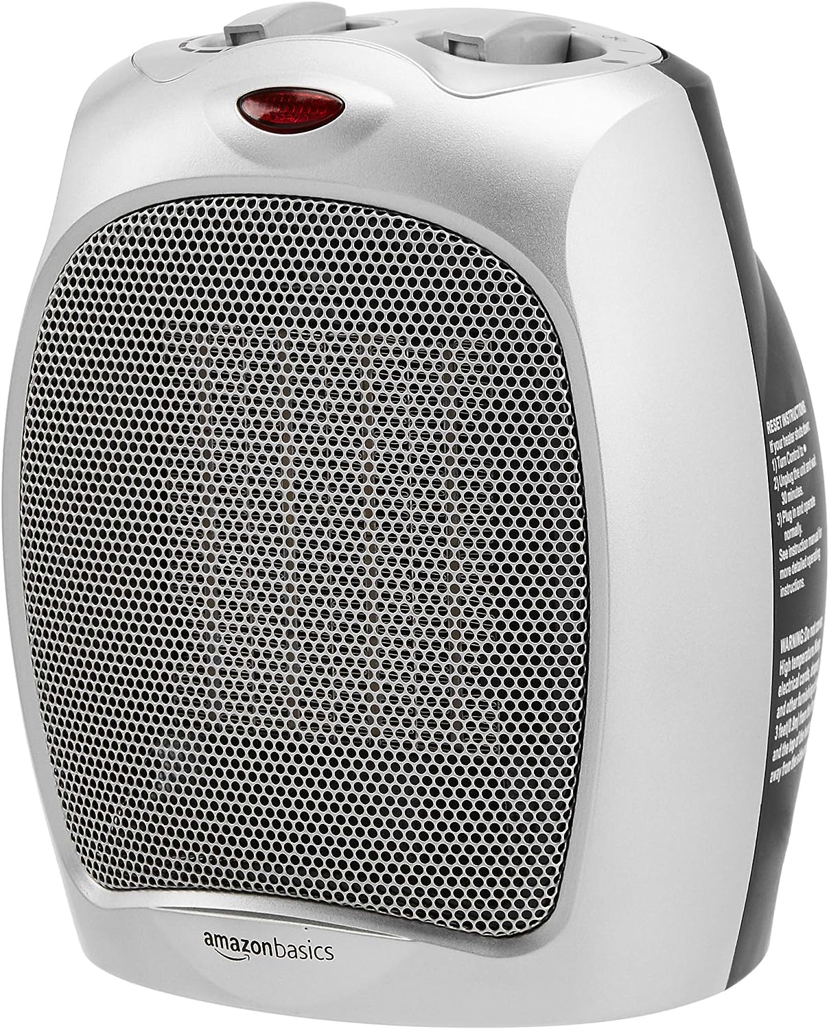 Amazon Basics 1500W Ceramic Indoor Personal Space Heater with Adjustable Thermostat