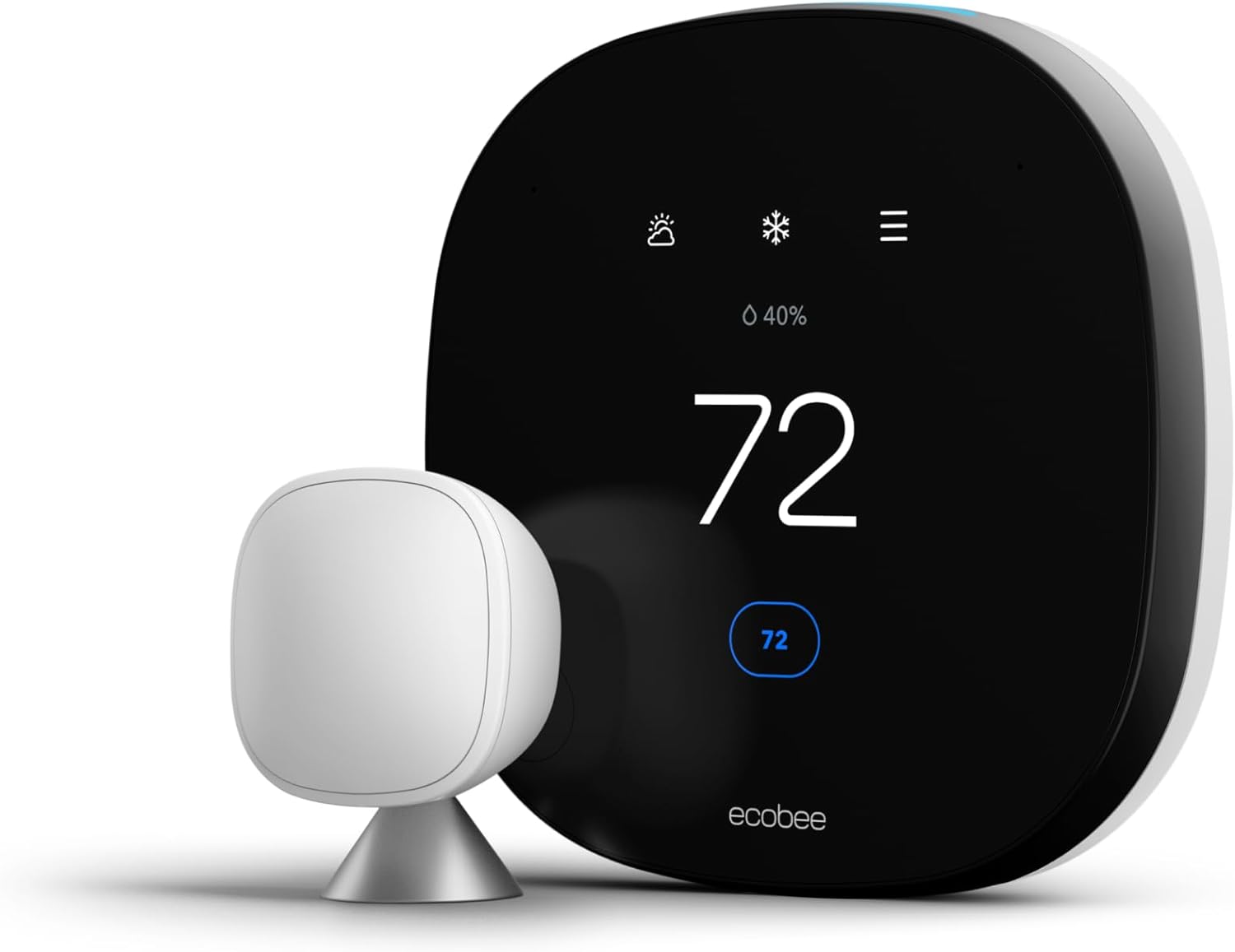 ecobee SmartThermostat with Voice Control - Programmable Wifi Thermostat - Works with Siri