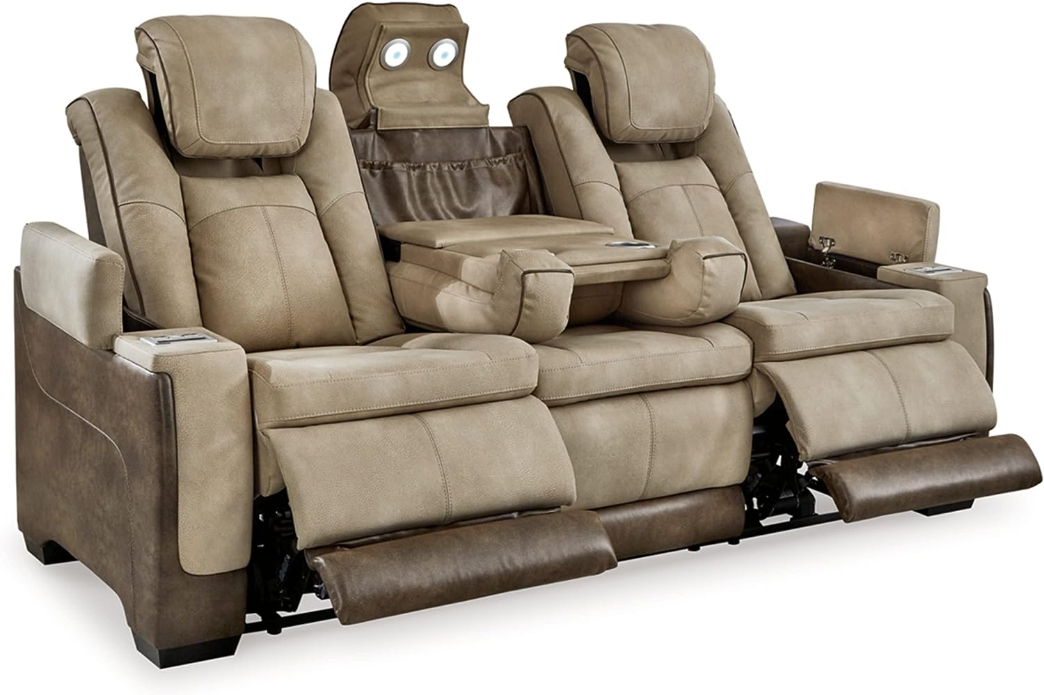 Signature Design by Ashley Next-Gen DuraPella Power Reclining Sofa with Adjustable Headrest