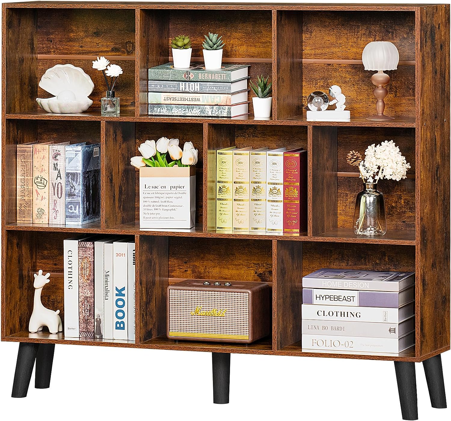 LEYAOYAO 10 Cube Bookshelf