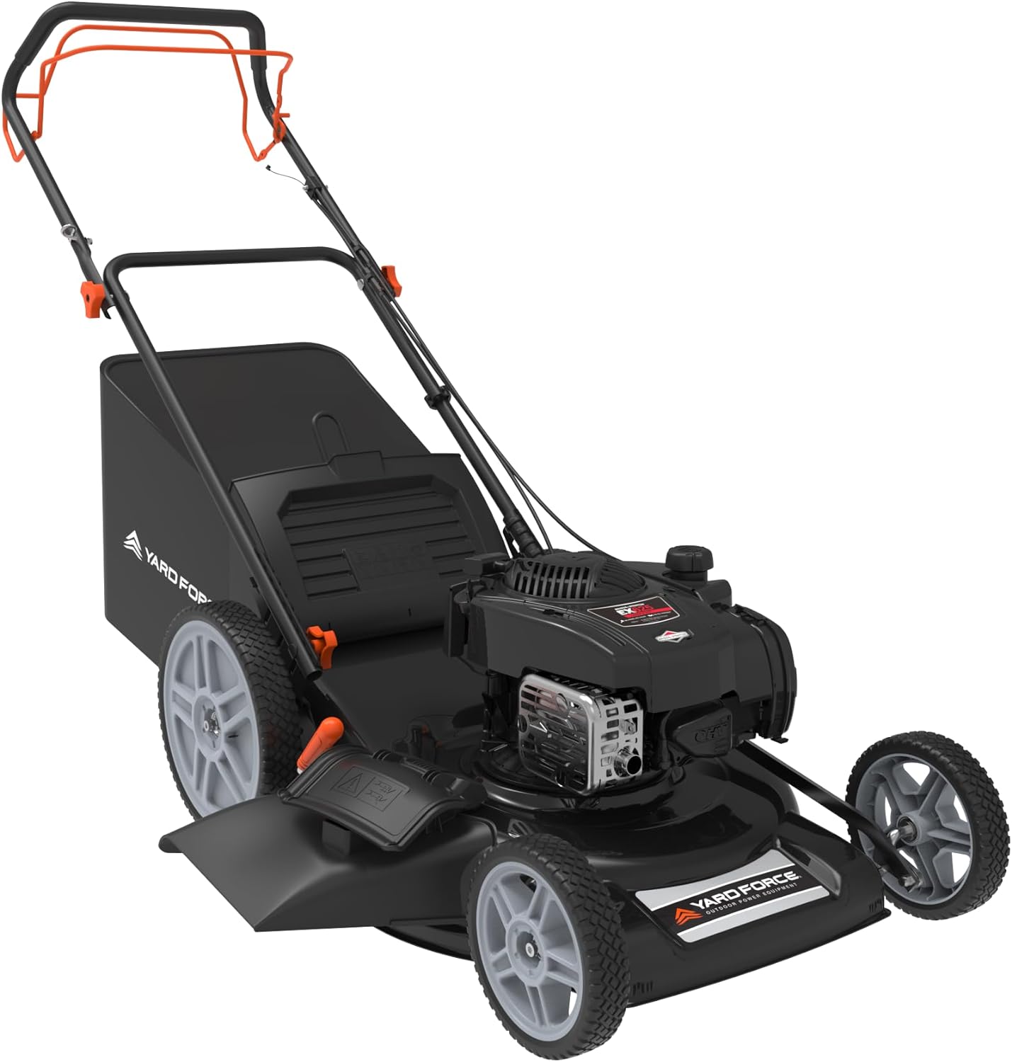 Yard Force Self Propelled Lawn Mower Briggs & Stratton 150cc Gas Engine 22-inch Steel Deck 3-in-1 Mulch