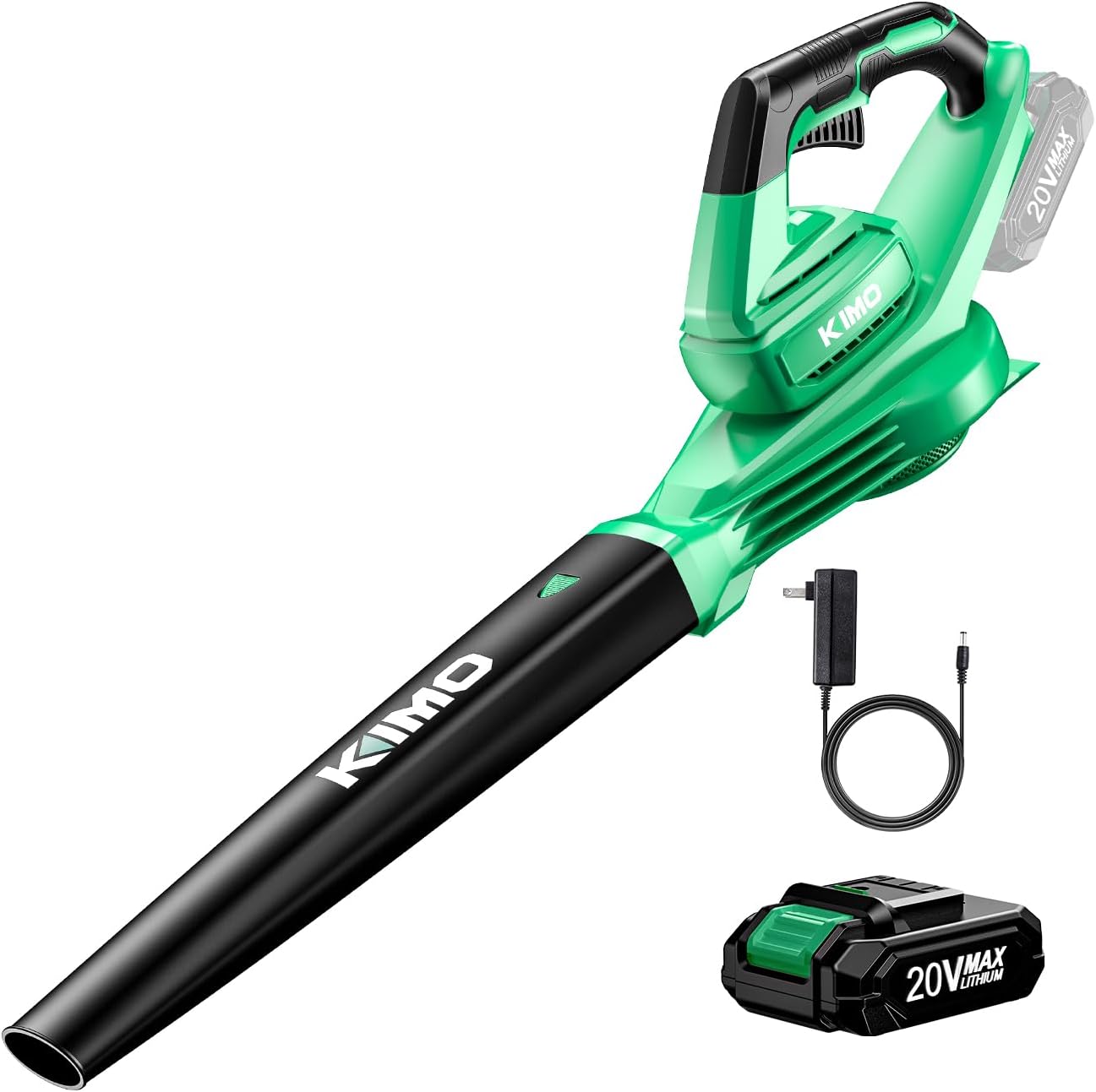 K I M O. Leaf Blower Cordless with Battery and Charger