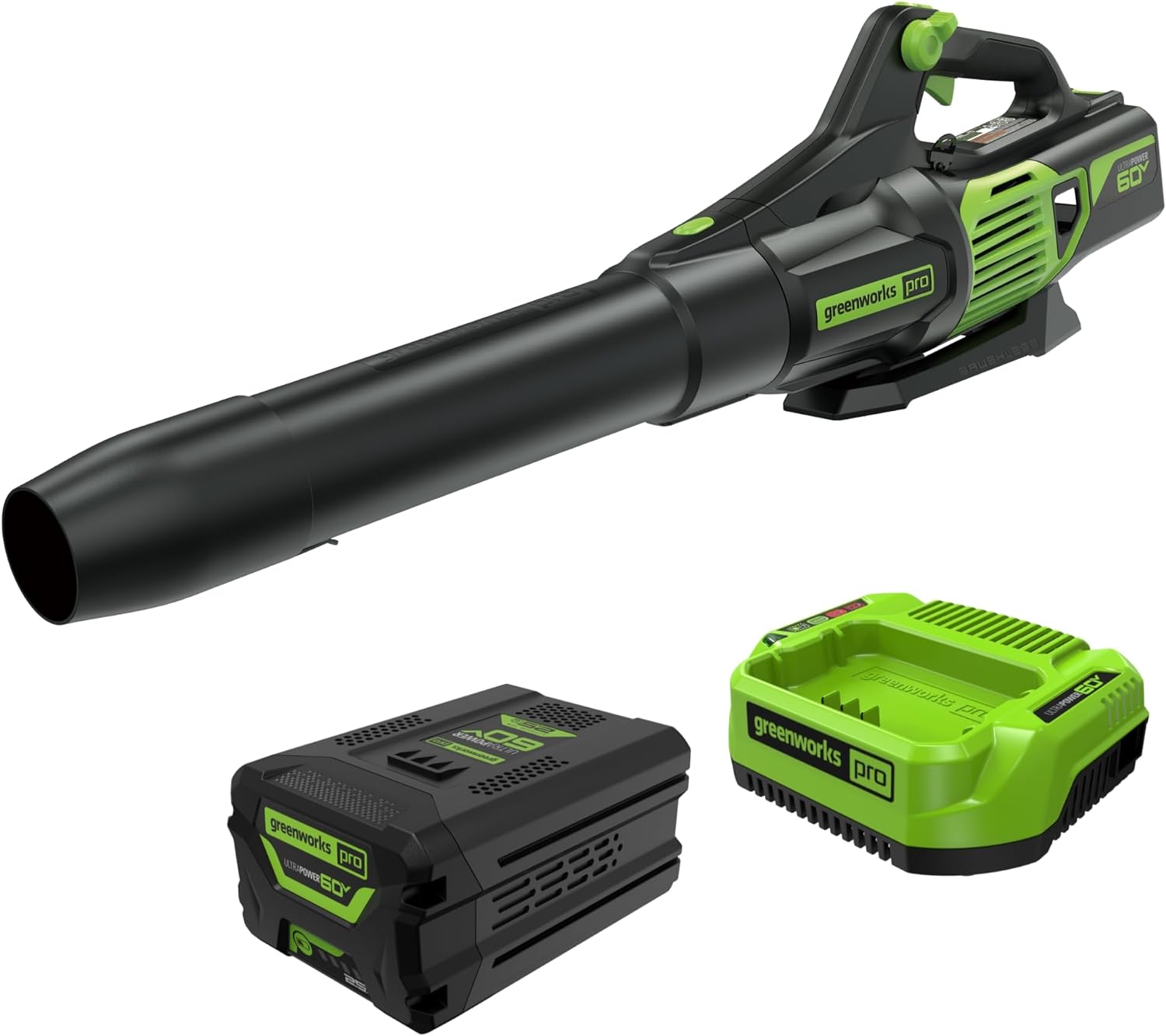 Greenworks 60V 610 CFM Cordless Leaf Blower