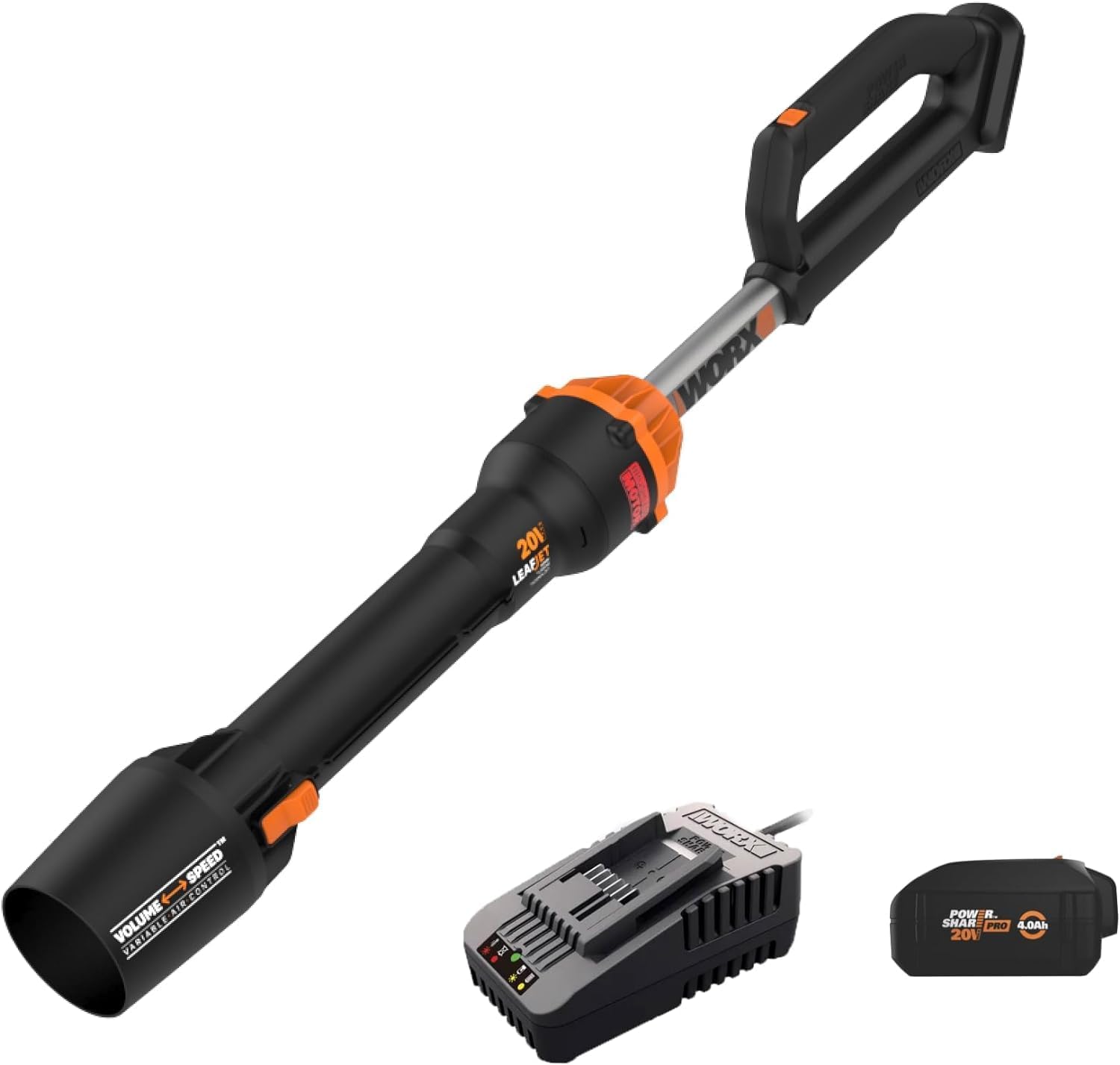 Worx Nitro WG543 20V LEAFJET Leaf Blower Cordless with Battery and Charger