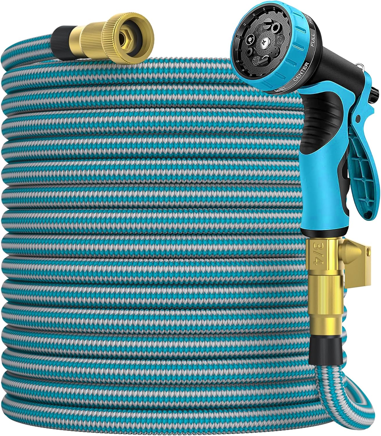 Expandable Garden Hose 100 ft with 10 Function Nozzle Sprayer