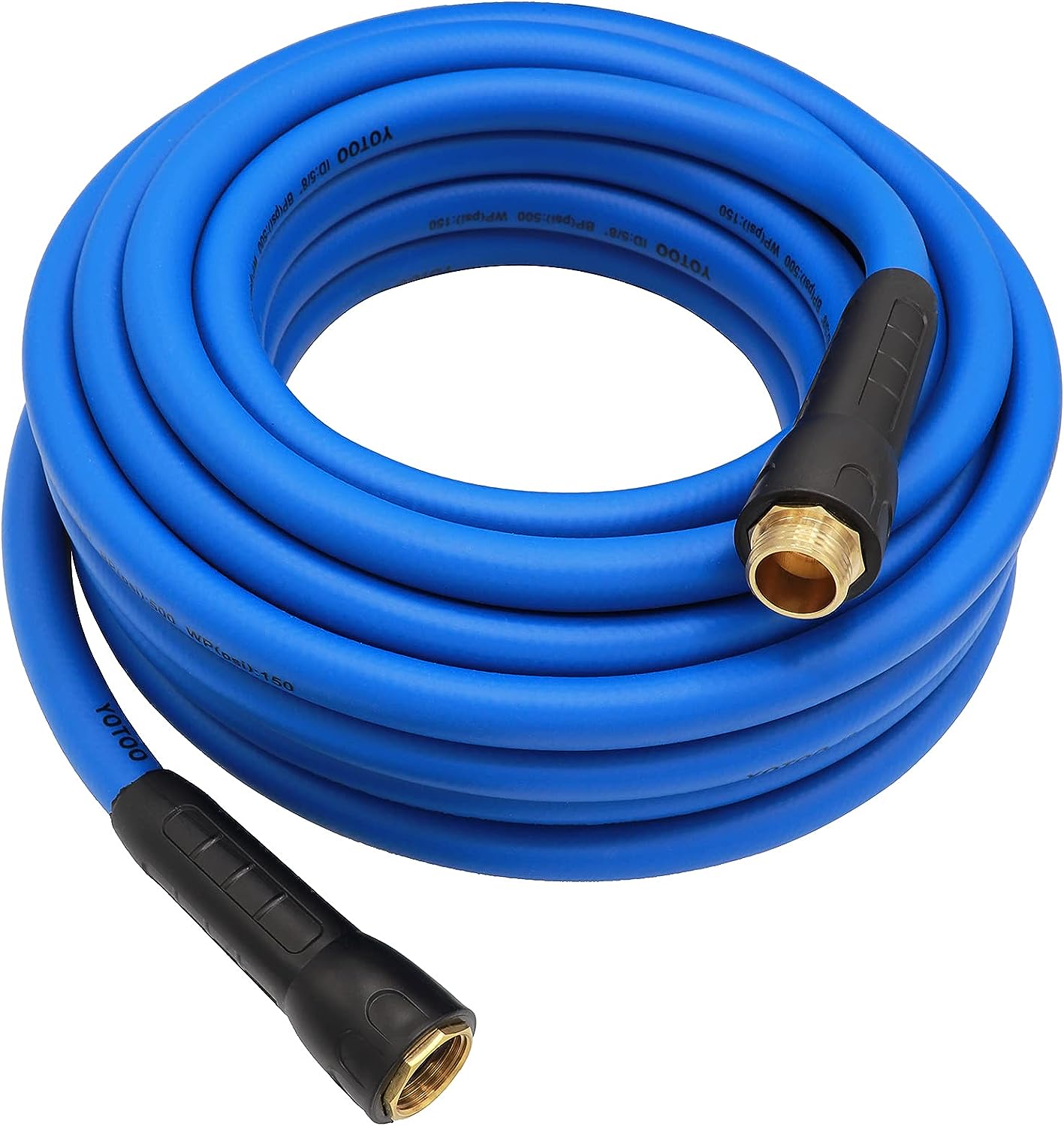 YOTOO Heavy Duty Hybrid Garden Water Hose 5/8-Inch by 50-Feet 150 PSI Kink Resistant