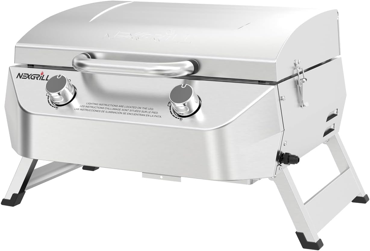 Nexgrill Stainless Steel 2-Burner Portable Gas Grill