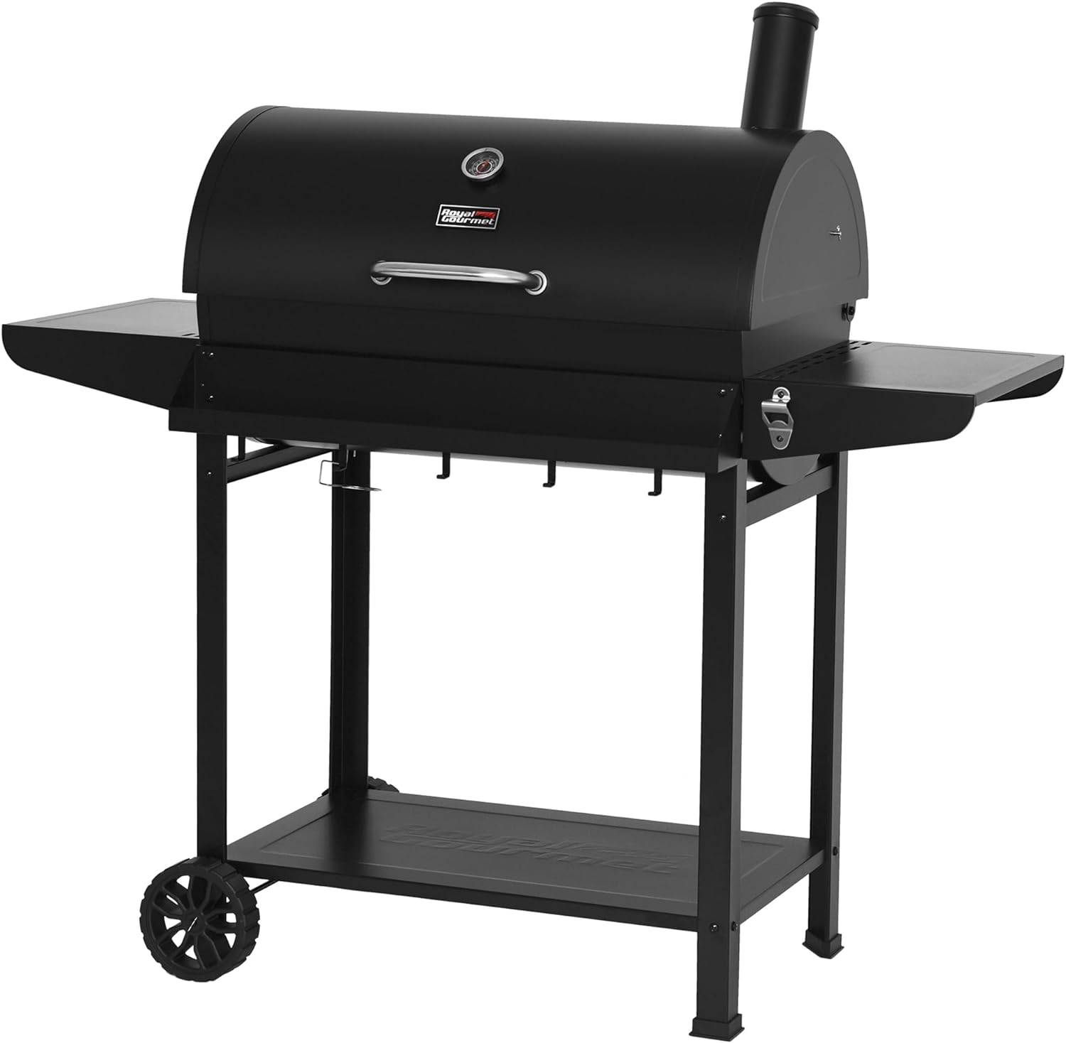 Royal Gourmet CC1830T 30-Inch Barrel Charcoal Grill with Front Storage Basket