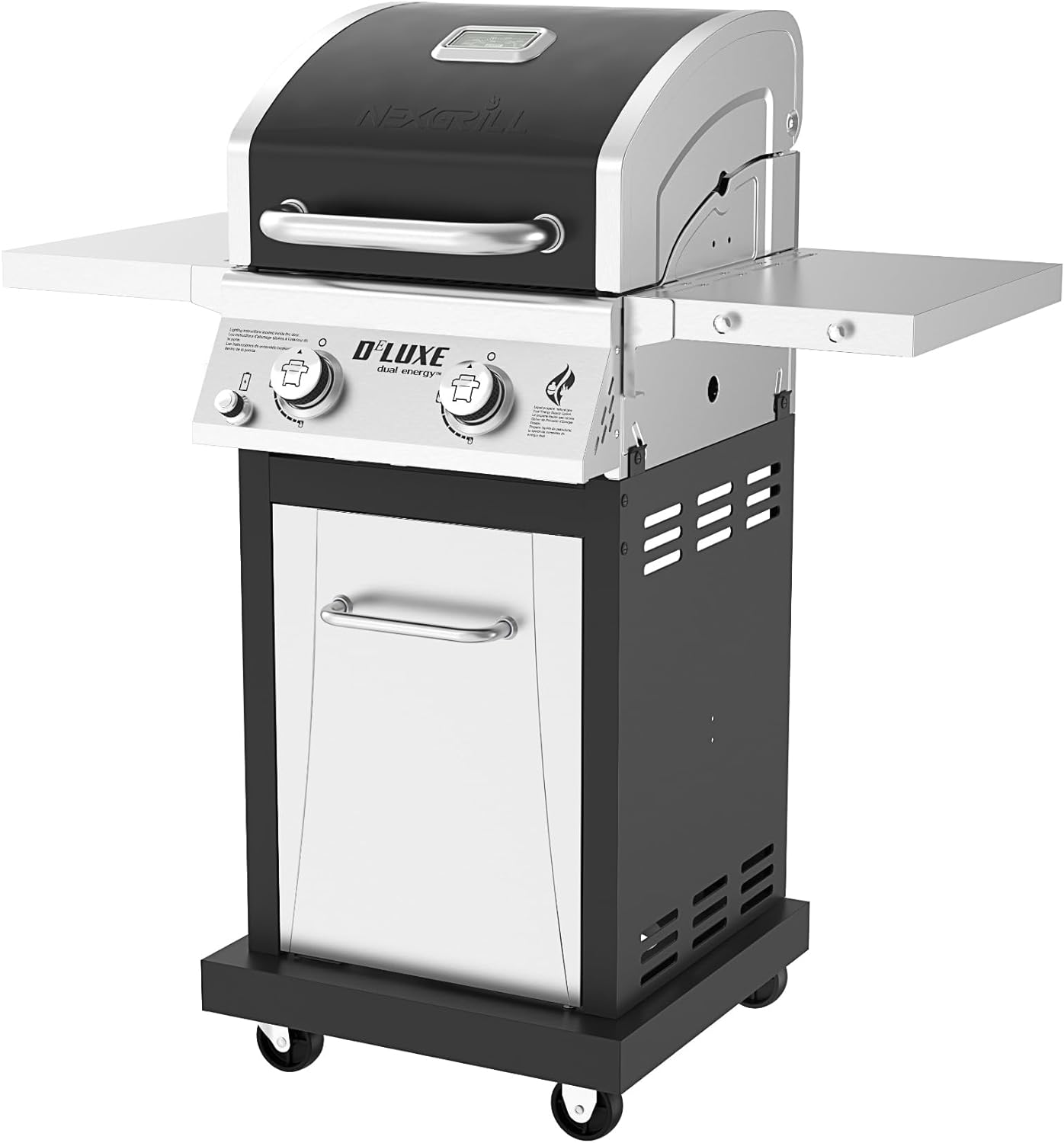 Nexgrill Deluxe 2-Burner Propane Gas Grill with Foldable Side Tables