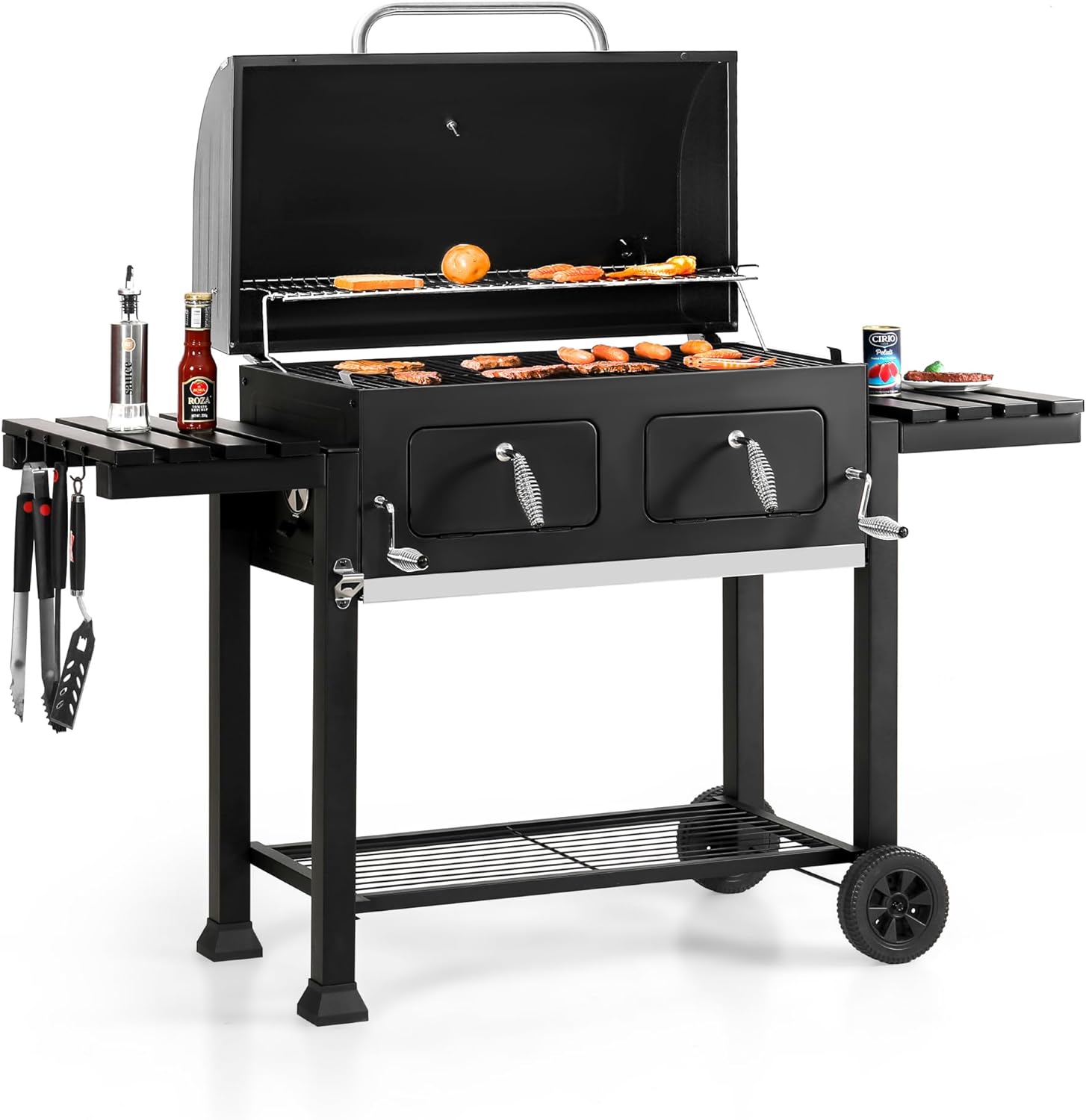 Sophia & William Extra Large Charcoal BBQ Grills with 794 SQ.IN. Cooking Area