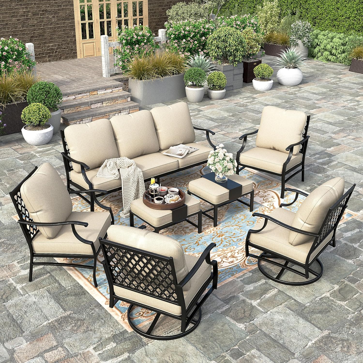 HERA'S HOUSE 7 Piece Patio Furniture Set