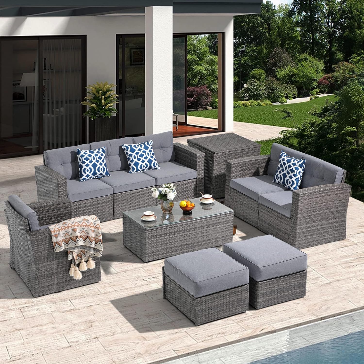 Super Patio 10 Piece Patio Furniture Set