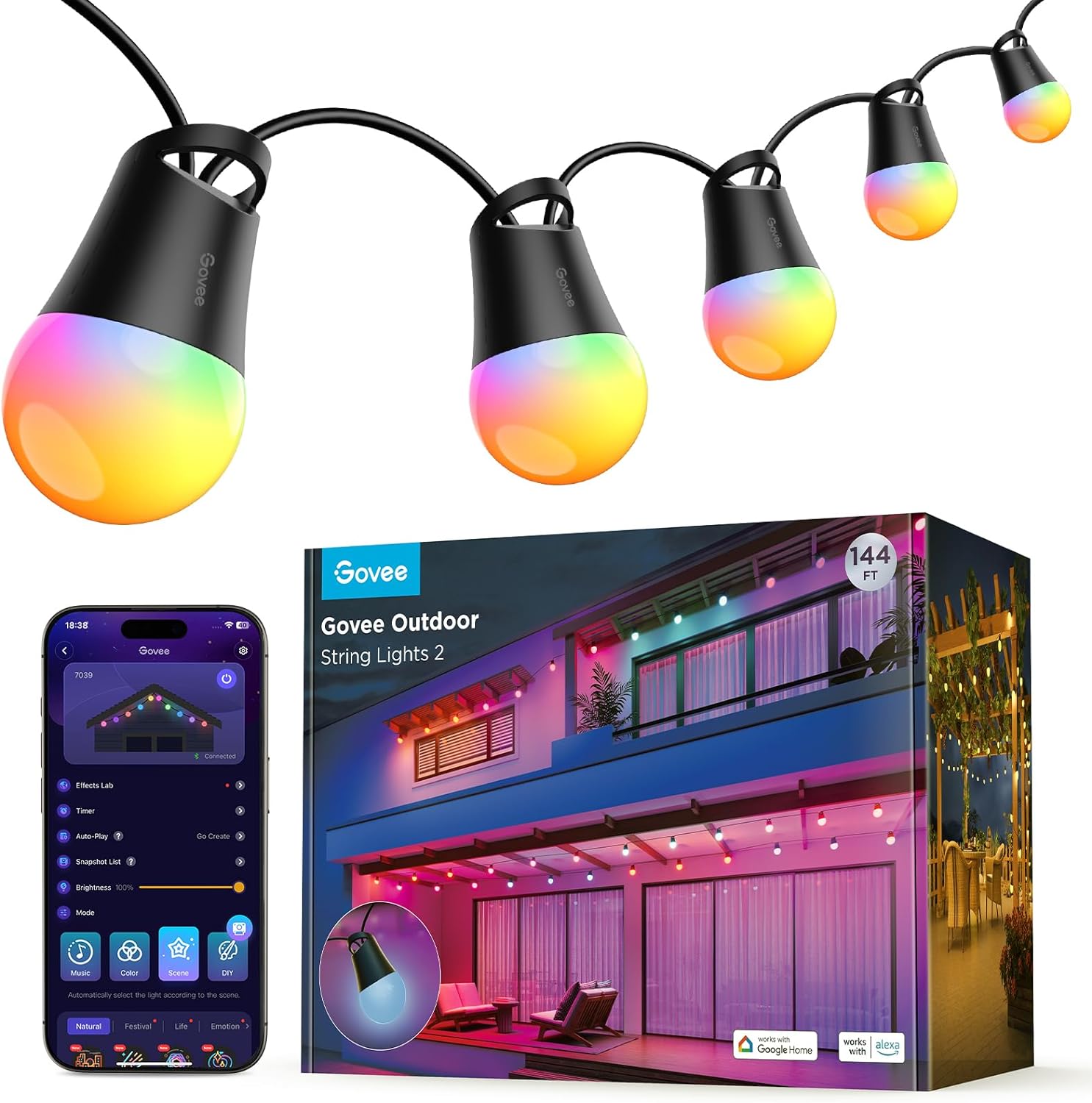 Govee Smart Outdoor String Lights 2