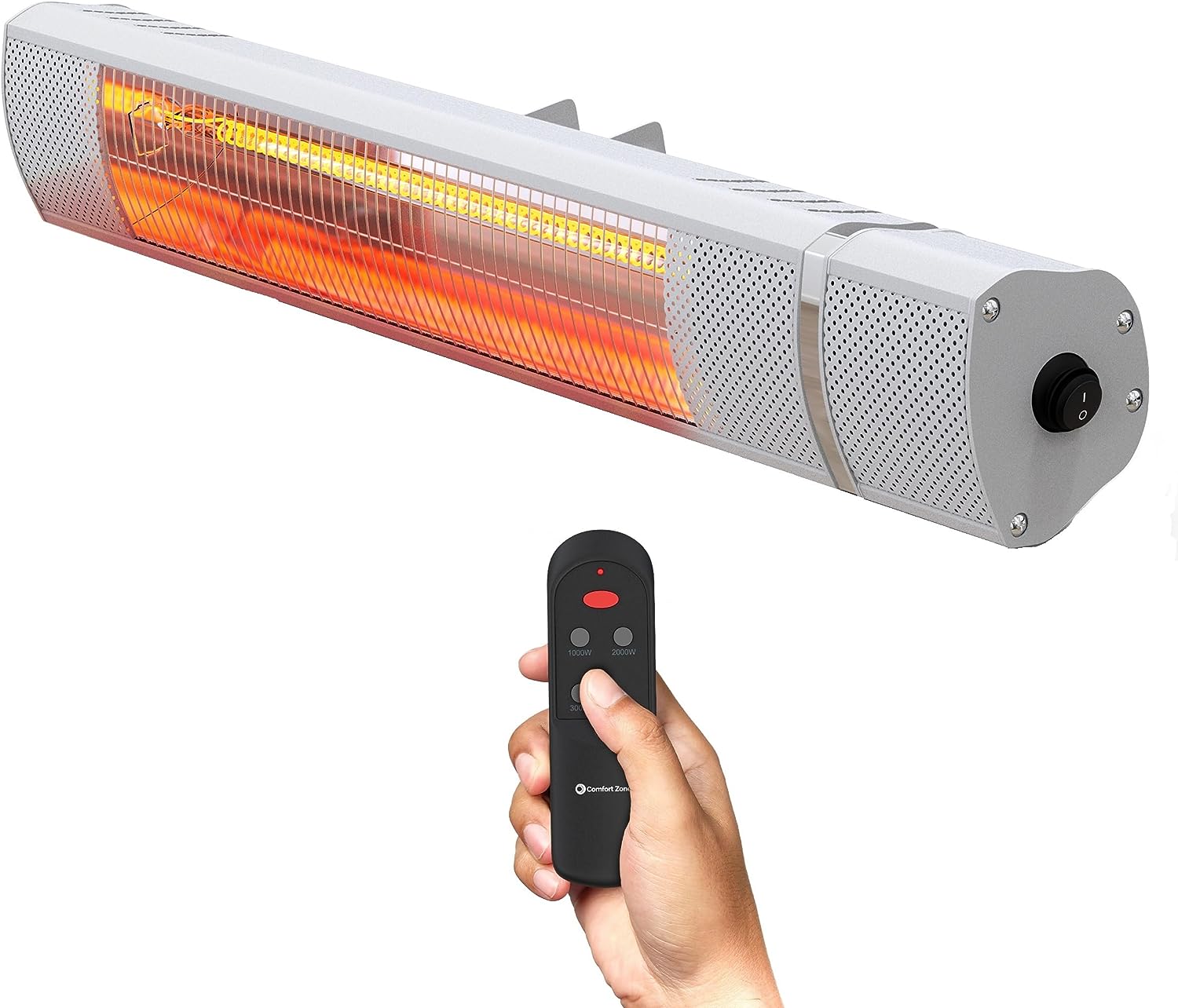 Comfort Zone Electric Indoor/Outdoor Patio Space Heater