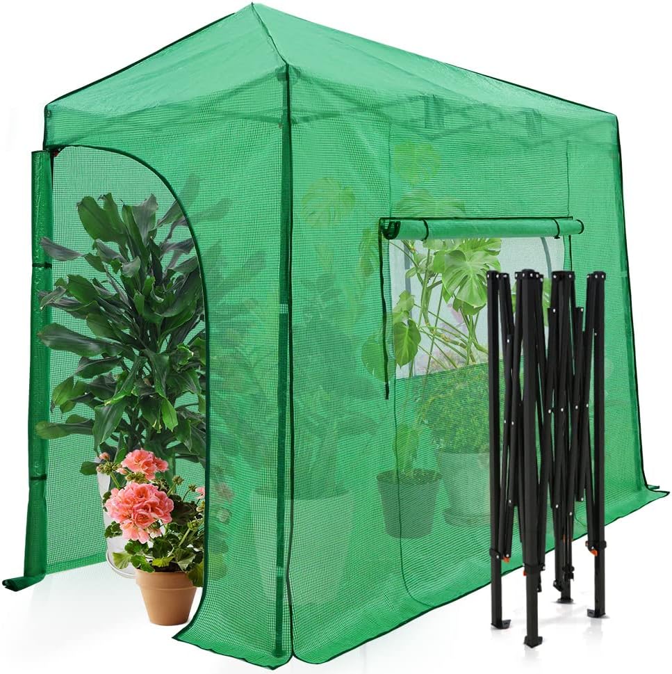 EAGLE PEAK 10x5 Lean-to Portable Walk-in Greenhouse