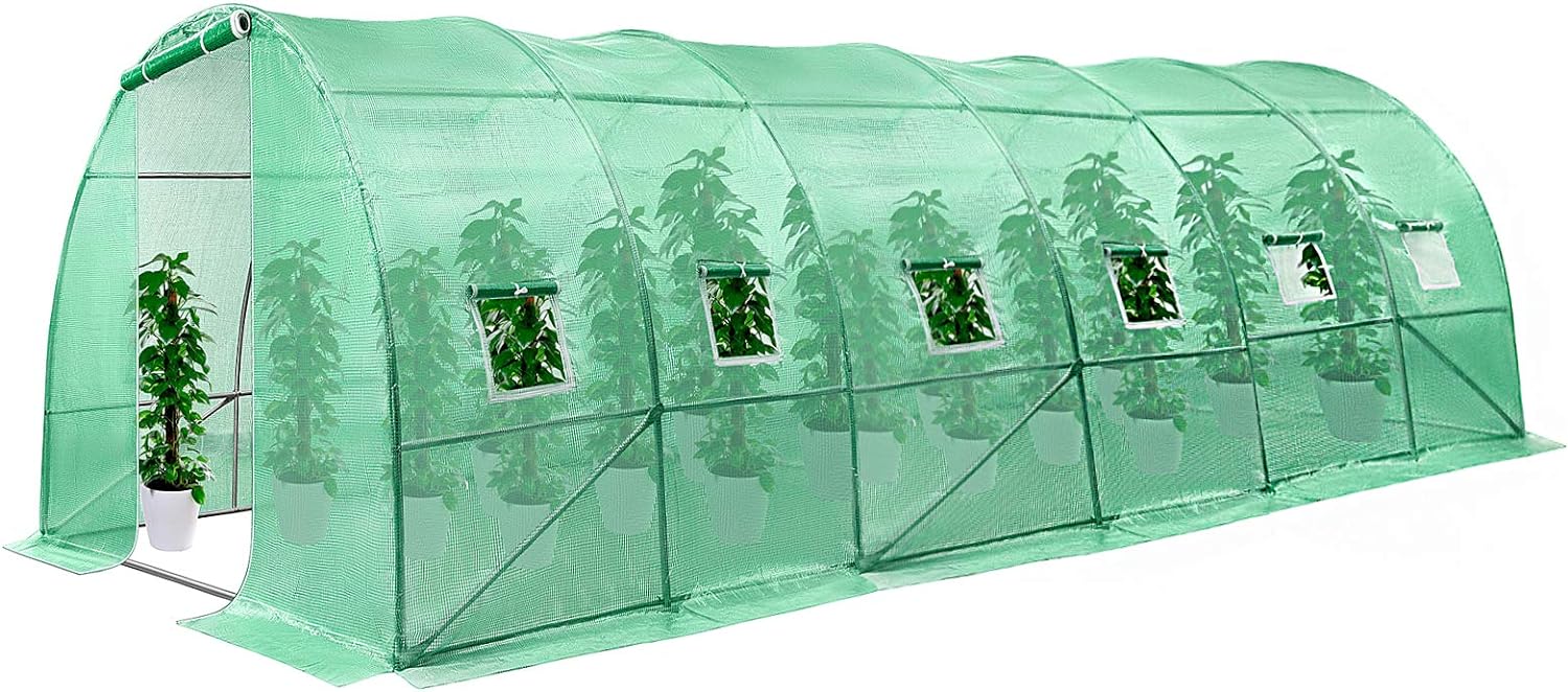 VIVOSUN 20x10x7 Ft. Large Walk in Greenhouse