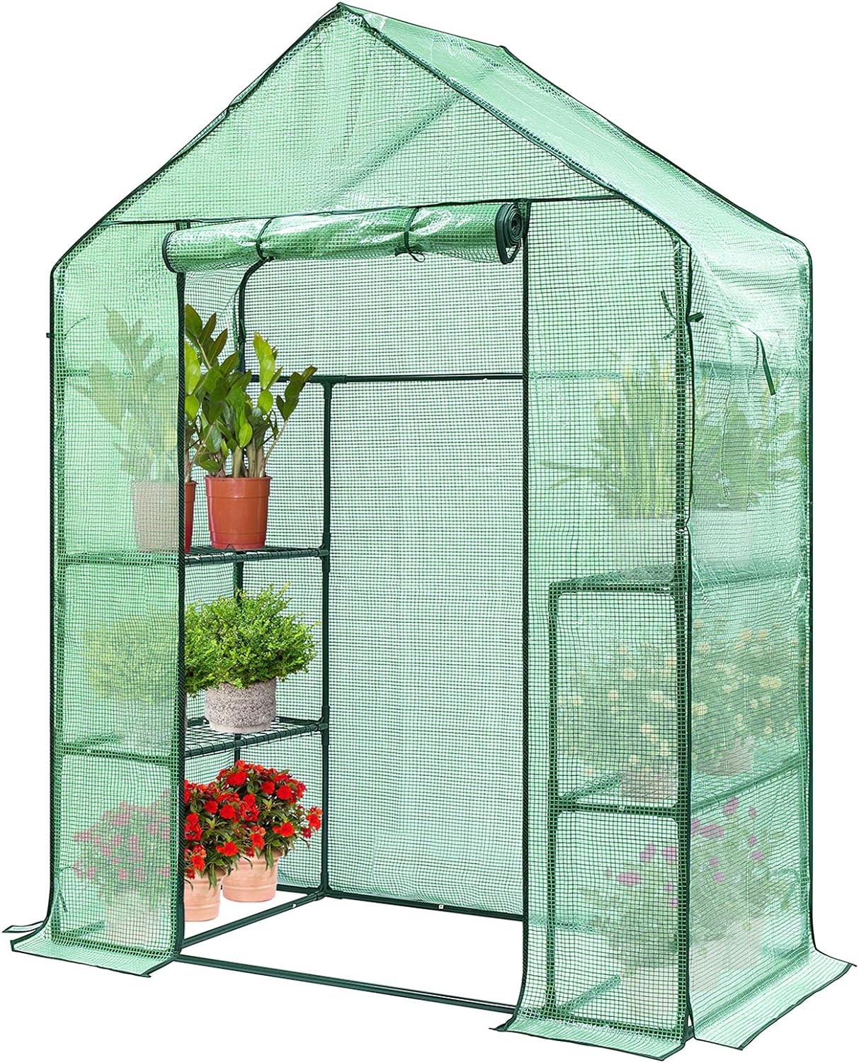 VIVOSUN 57 x 29 x 77-Inch Mini Walk-in Greenhouse with Windows