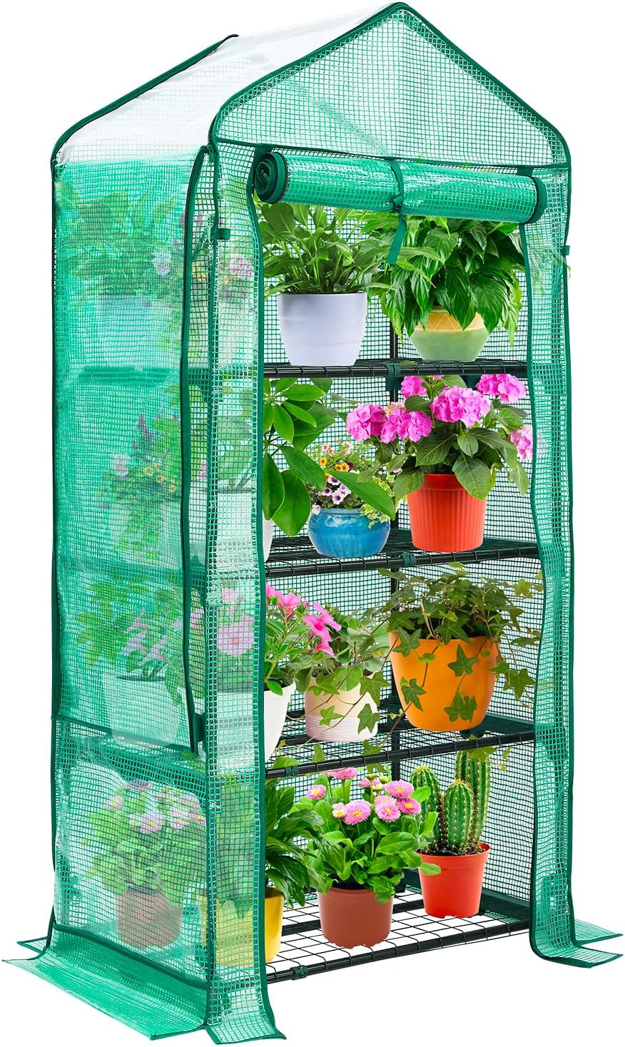 Mini Greenhouse with Screen Roof