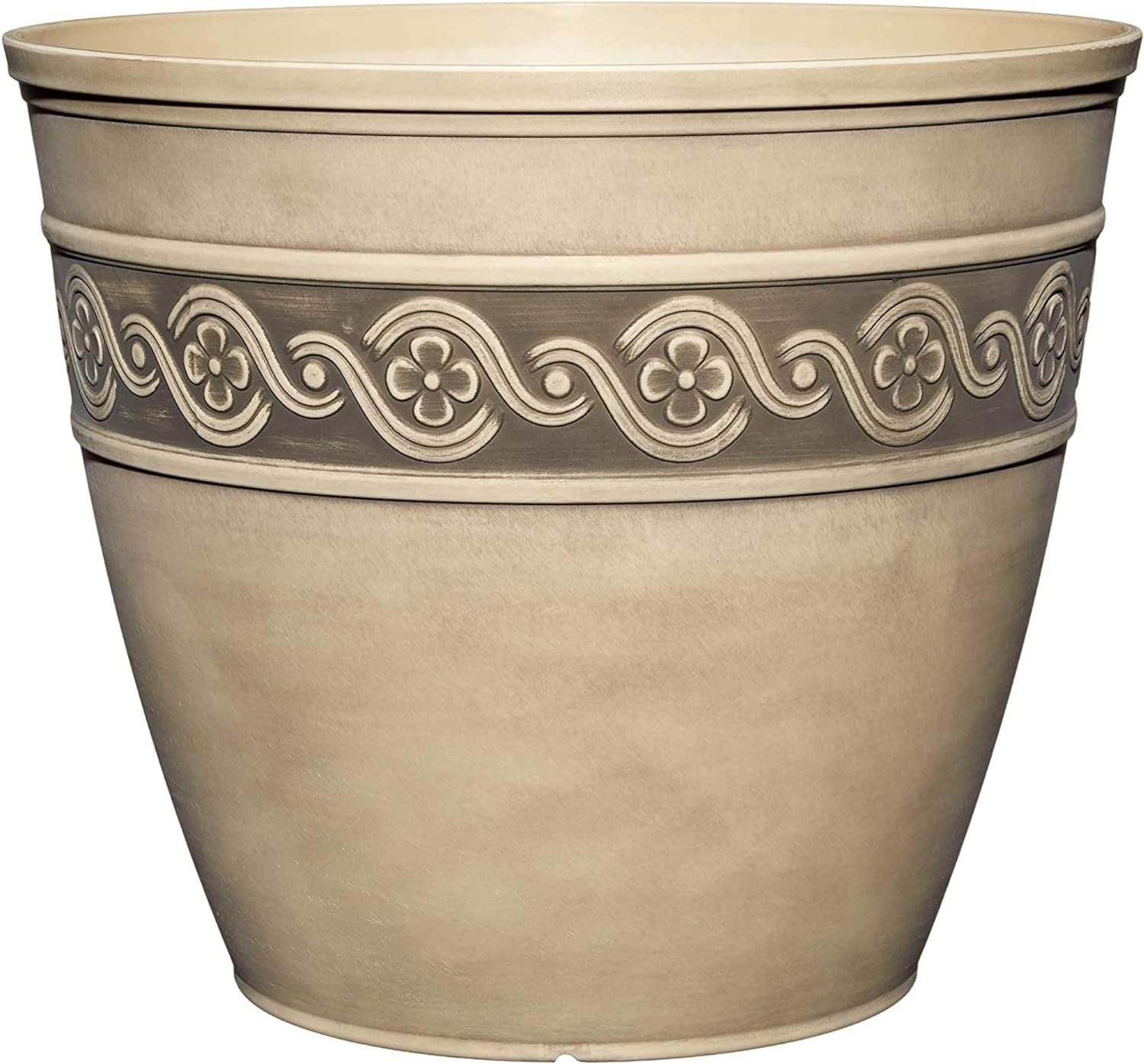 Classic Home and Garden Corinthian Resin Flower Pot Planter