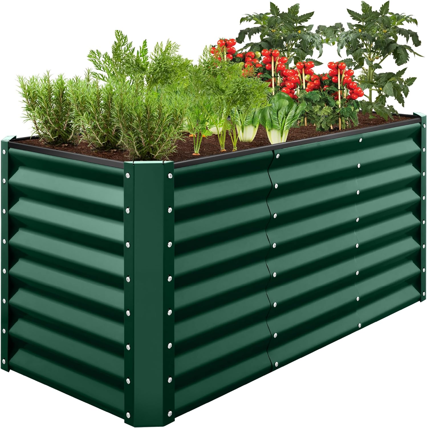 Best Choice Products 4x2x2ft Outdoor Metal Raised Garden Bed