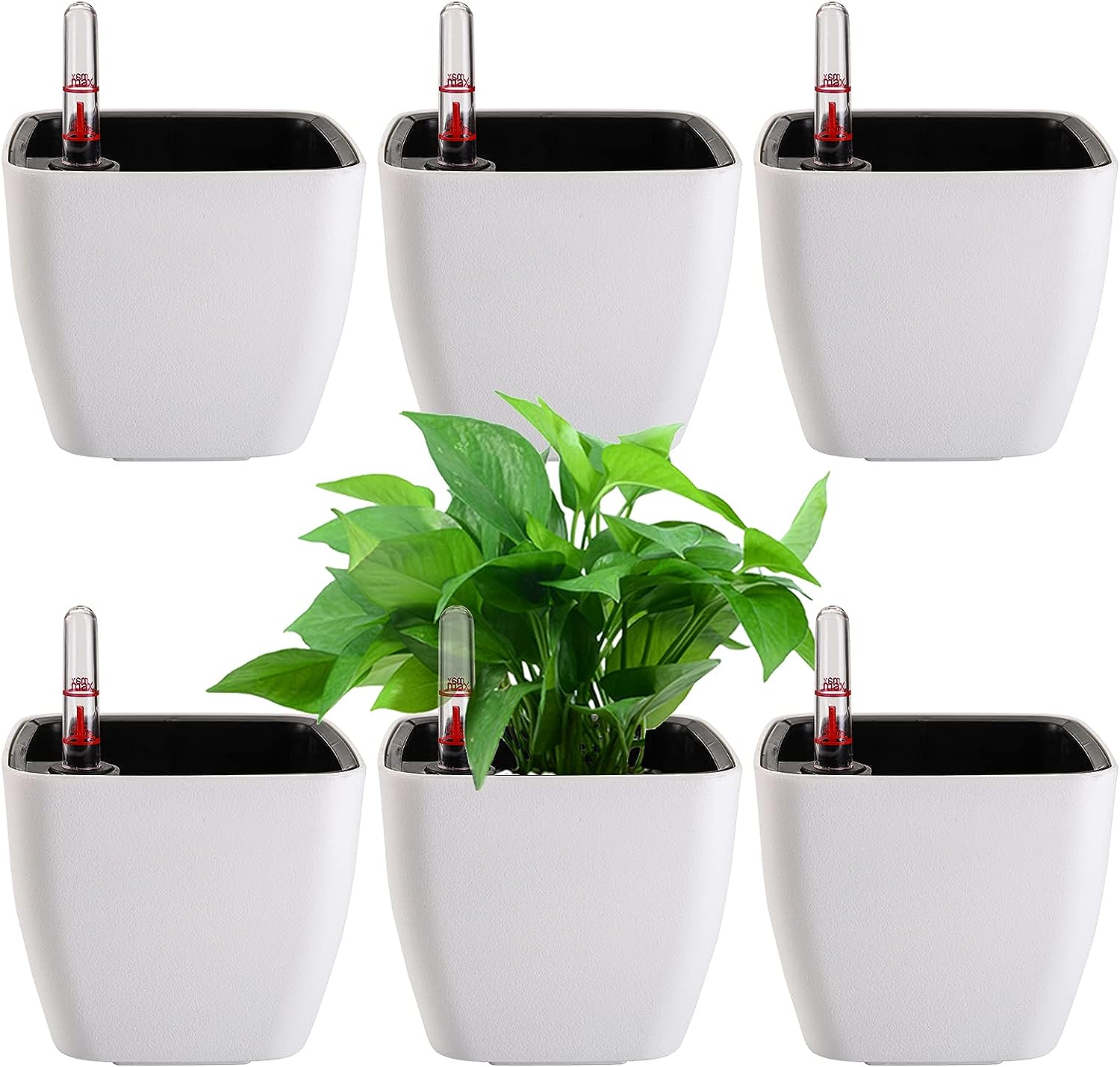 yarlung 6 Pack Self Watering Planter with Water Level Indicator