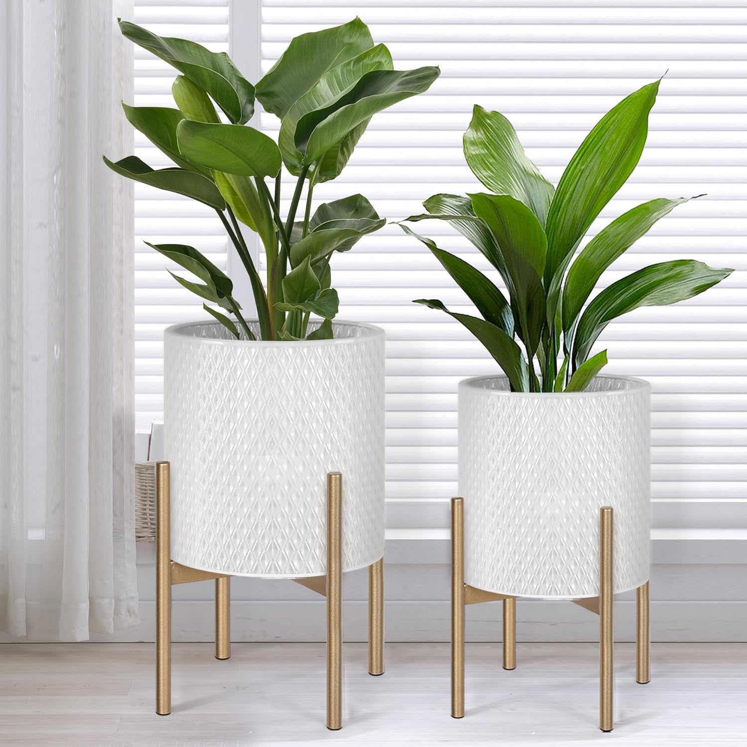 Oakrain Mid Century Planters for Indoor Plants