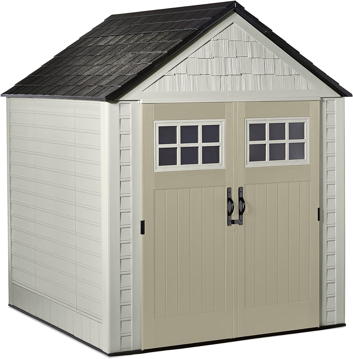 Rubbermaid Resin Outdoor Storage Shed With Floor (7 x 7 Ft)