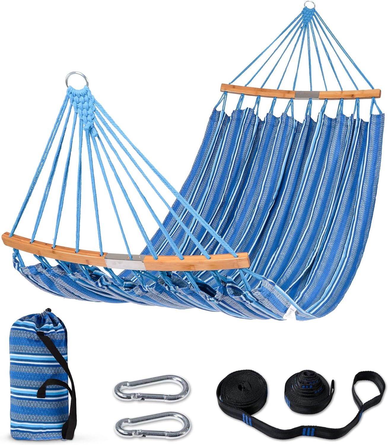 SUNCREAT Hammocks Double Hammock with Curved Spreader Bar