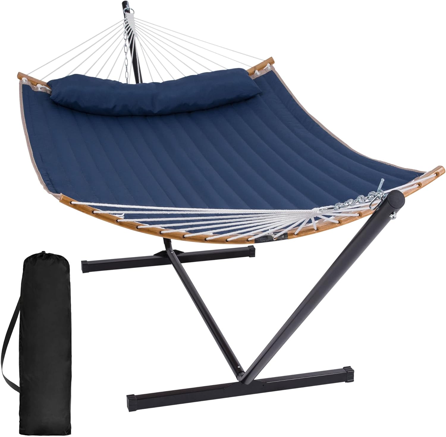 SUNCREAT Outdoor Hammock with Curved Spreader Bar