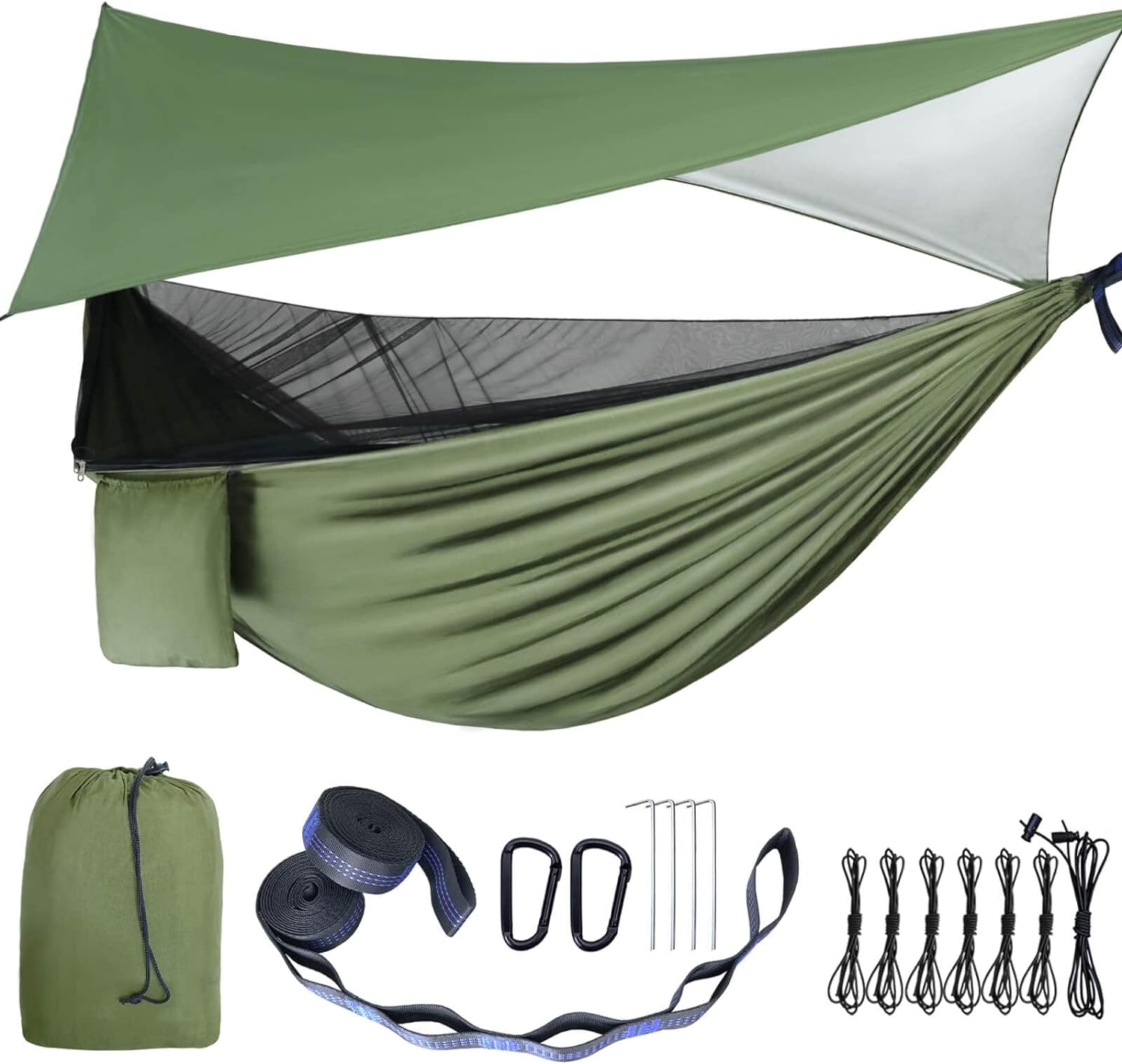 Camping Hammock - Hammocks with Mosquito Net Tent and Rain Fly Tarp