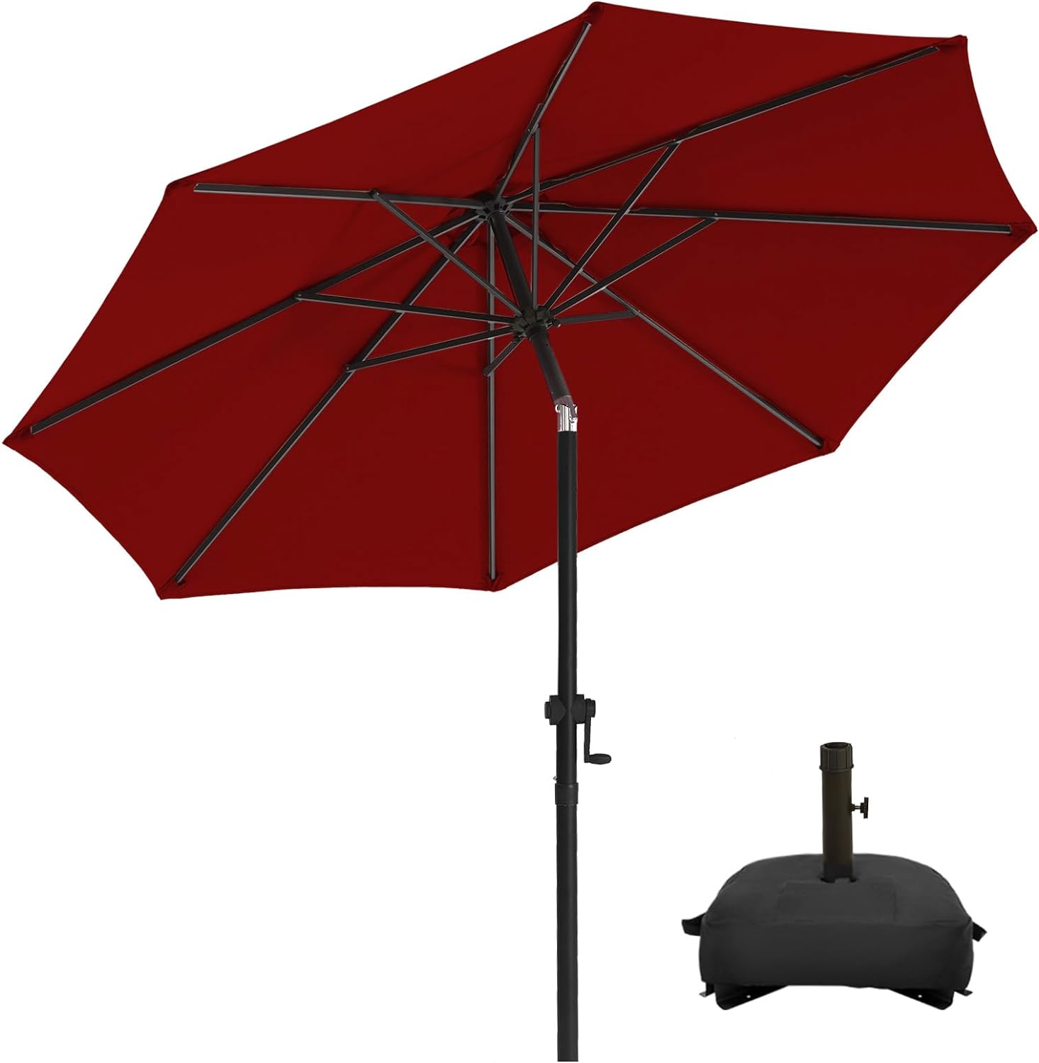 wikiwiki 10FT Patio Umbrellas with Base Included