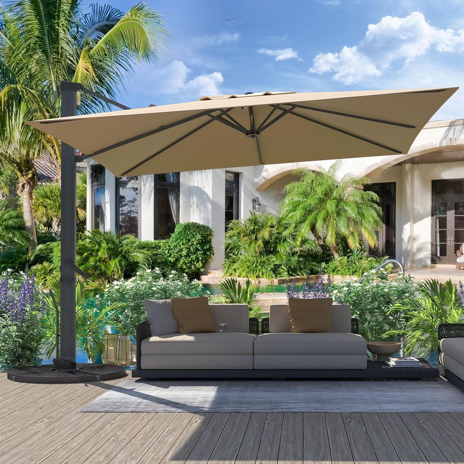 Luxury 10' X 10' Cantilever Patio Umbrella