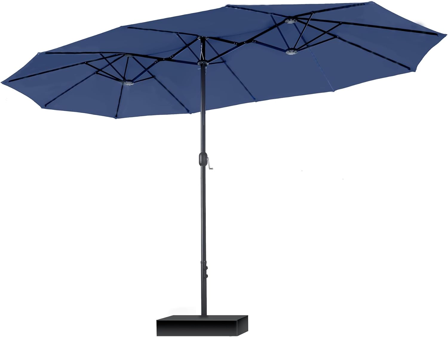 PHI VILLA 15ft Large Patio Umbrellas with Base Included