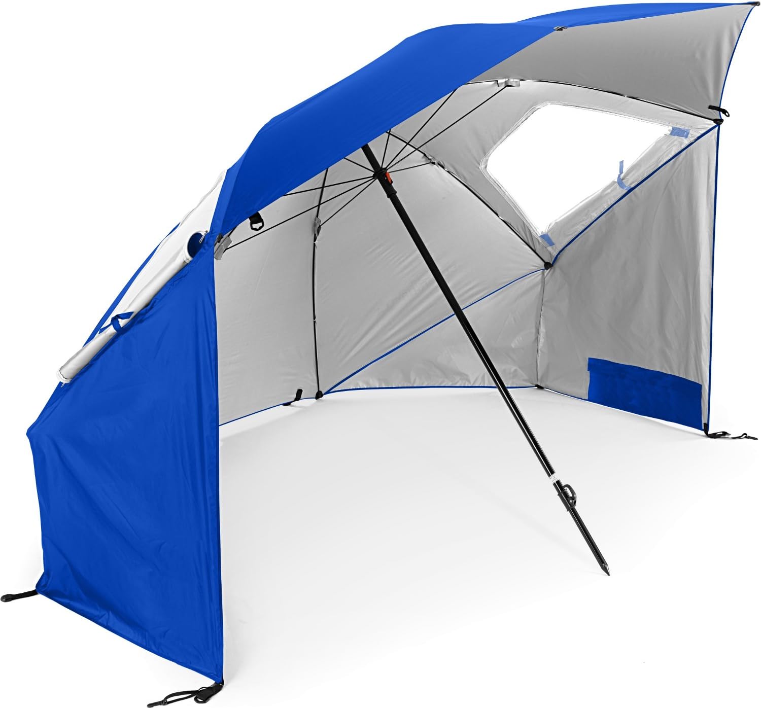 Sport-Brella Super-Brella SPF 50+ Sun and Rain Canopy Umbrella for Camping