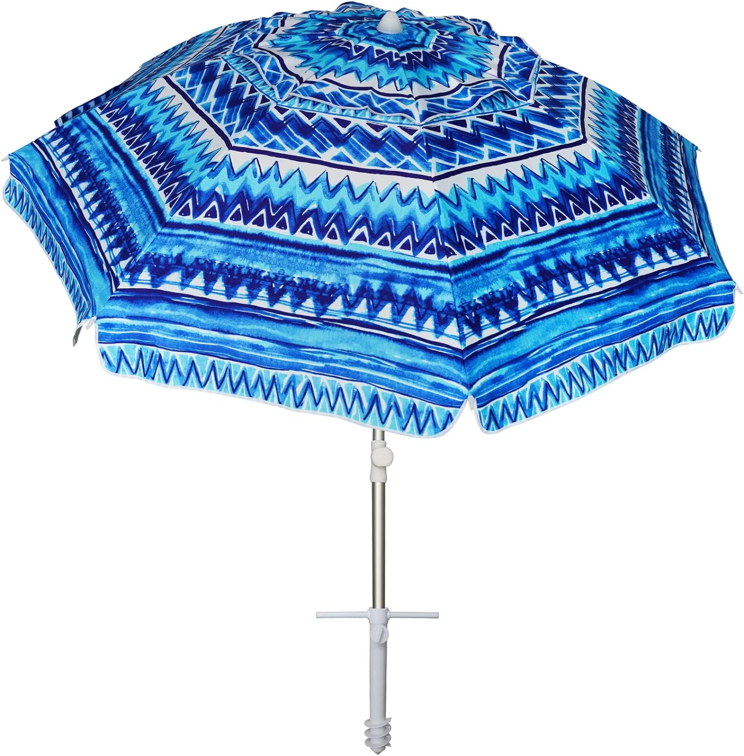 AMMSUN Beach Umbrellas for Sand Heavy Duty Wind Portable