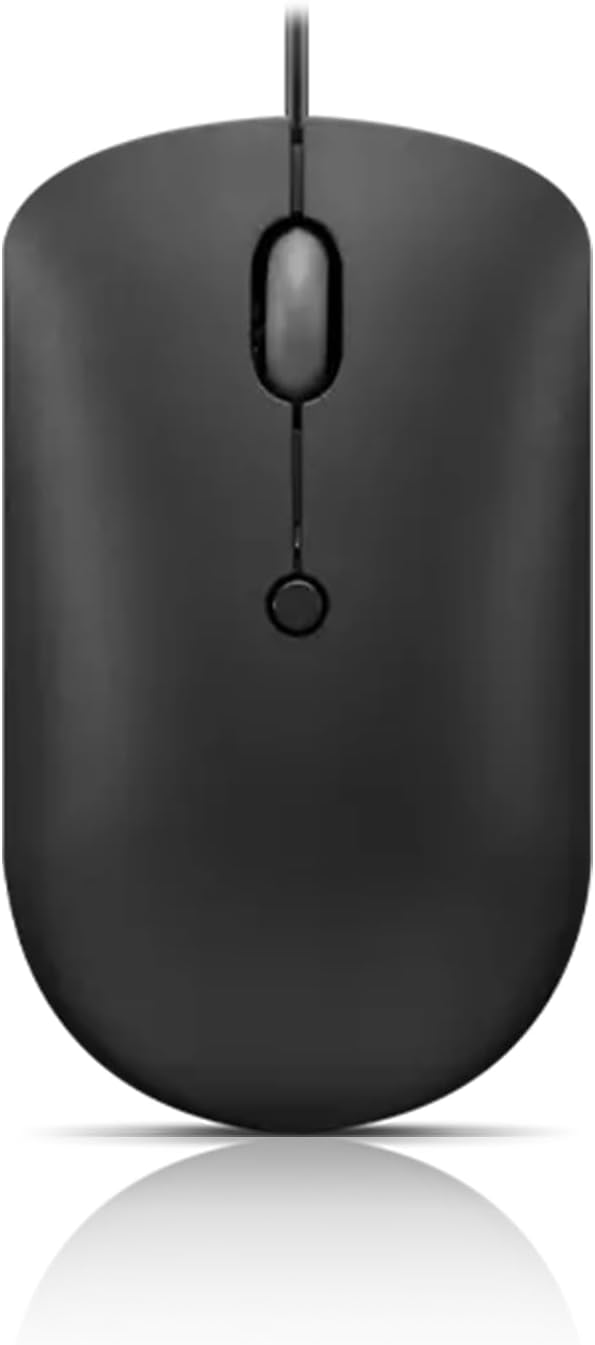 Lenovo 400 USB-C Compact Wired Mouse – Pocket Friendly Portable Mouse for Notebook or Large Computer Monitor