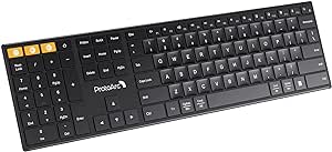 ProtoArc XK21 Left Handed Keyboard Wireless Left-Handed Keyboard Bluetooth Keyboard Multi-Device