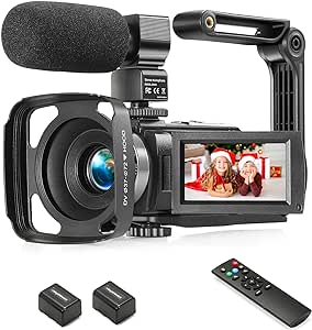 Video Camera Camcorder Full HD 1080P 36.0 MP Webcam YouTube Vlogging Camera Recorder