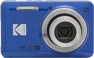 KODAK PIXPRO FZ55-BL 16MP Digital Camera 5X Optical Zoom 28mm Wide Angle 1080P Full HD Video 2.7