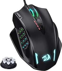 Redragon M908 Impact RGB LED MMO Gaming Mouse with 12 Side Buttons