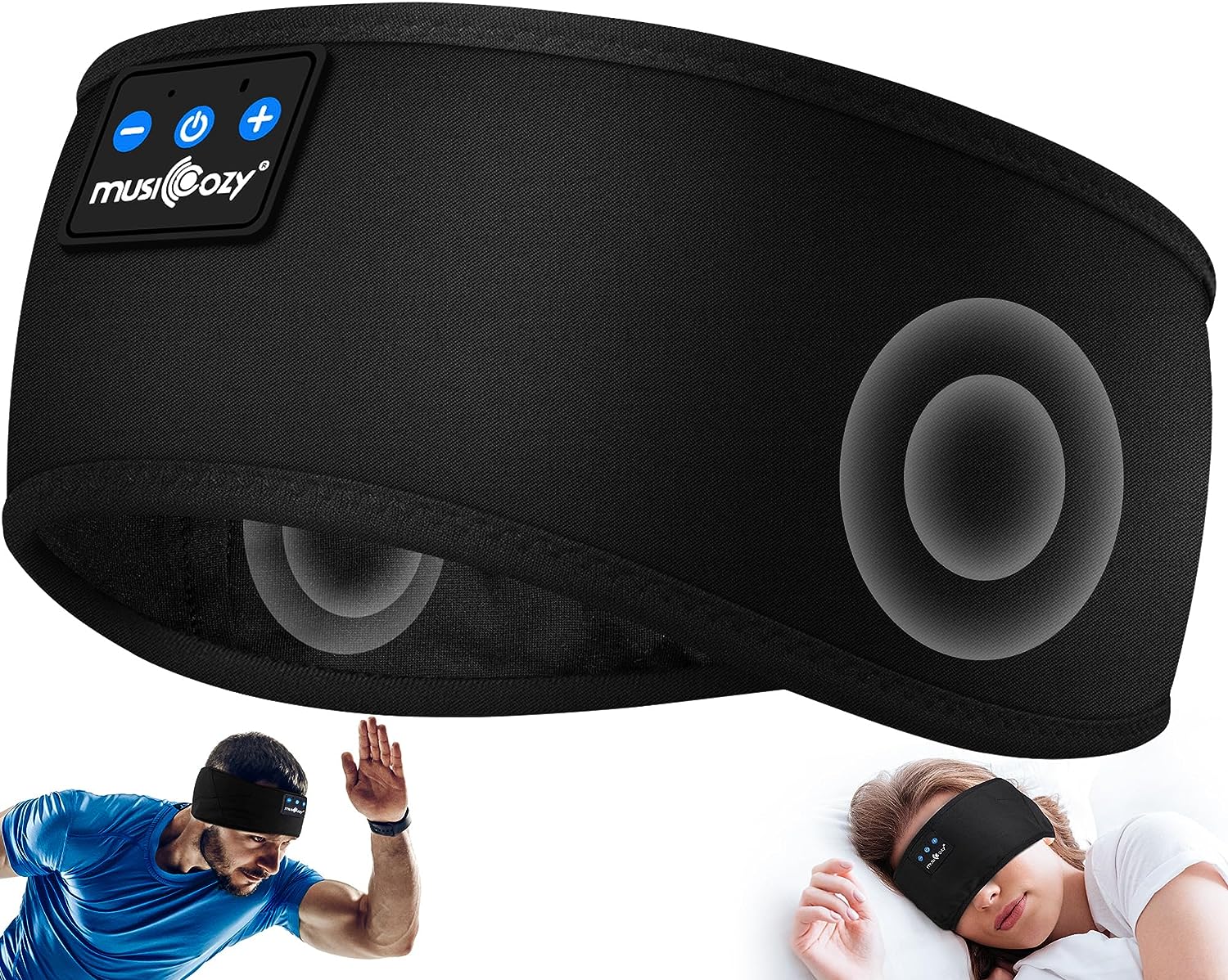 MUSICOZY Sleep Headphones Bluetooth 5.2 Headband