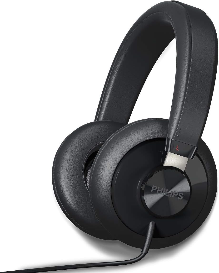 Philips SHP6000 Wired Headphones Studio Monitor & Mixing DJ Stereo Headsets Over Ear Headphones Wired Noise Isolation with High Resolution Audio