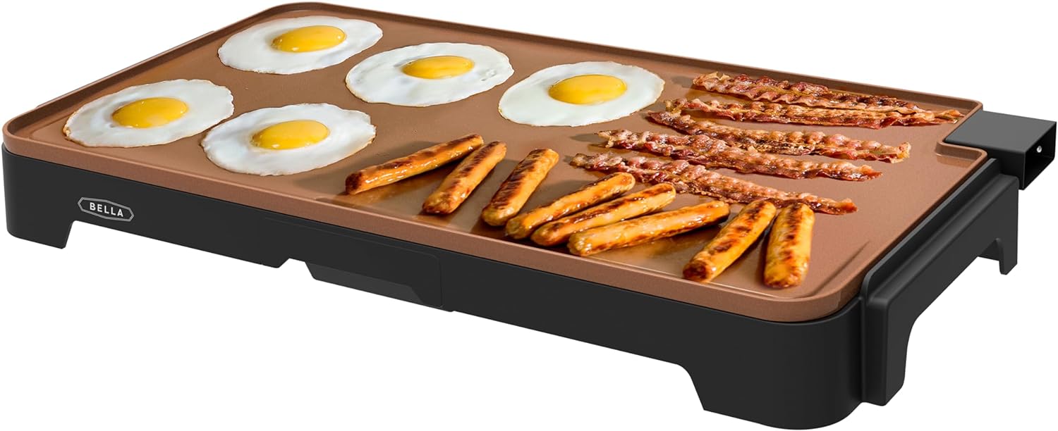 BELLA XL Electric Ceramic Titanium Griddle