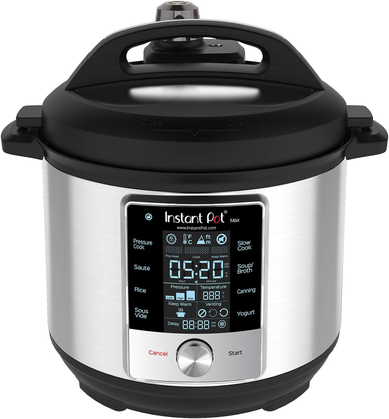 Instant Pot Max 6 Quart Multi-use Electric Pressure Cooker with 15psi Pressure Cooking